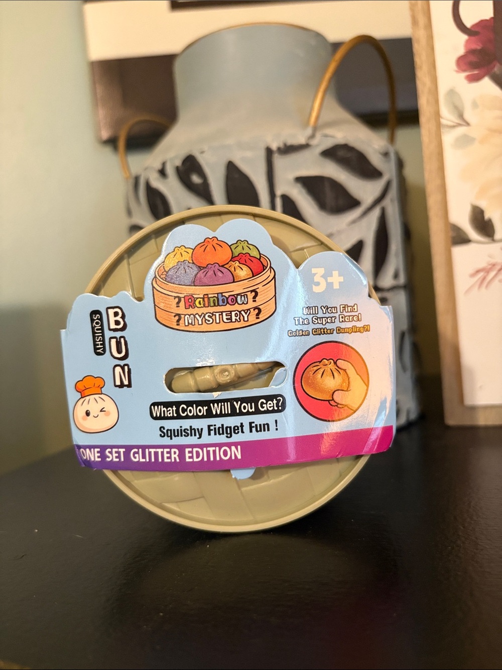 Rainbow Mystery Squishy Bun Glitter Edition